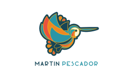 Casa Salamandra Martín Pescador Logo Chocó Andino
